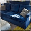 F01. Design Center custom sofa. 36”h x 89”w x 47”d 